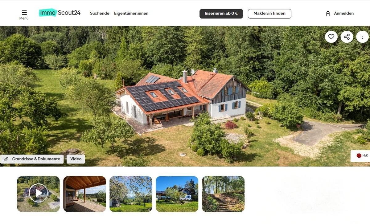 ImmoScout24 Anzeige der Immobilie