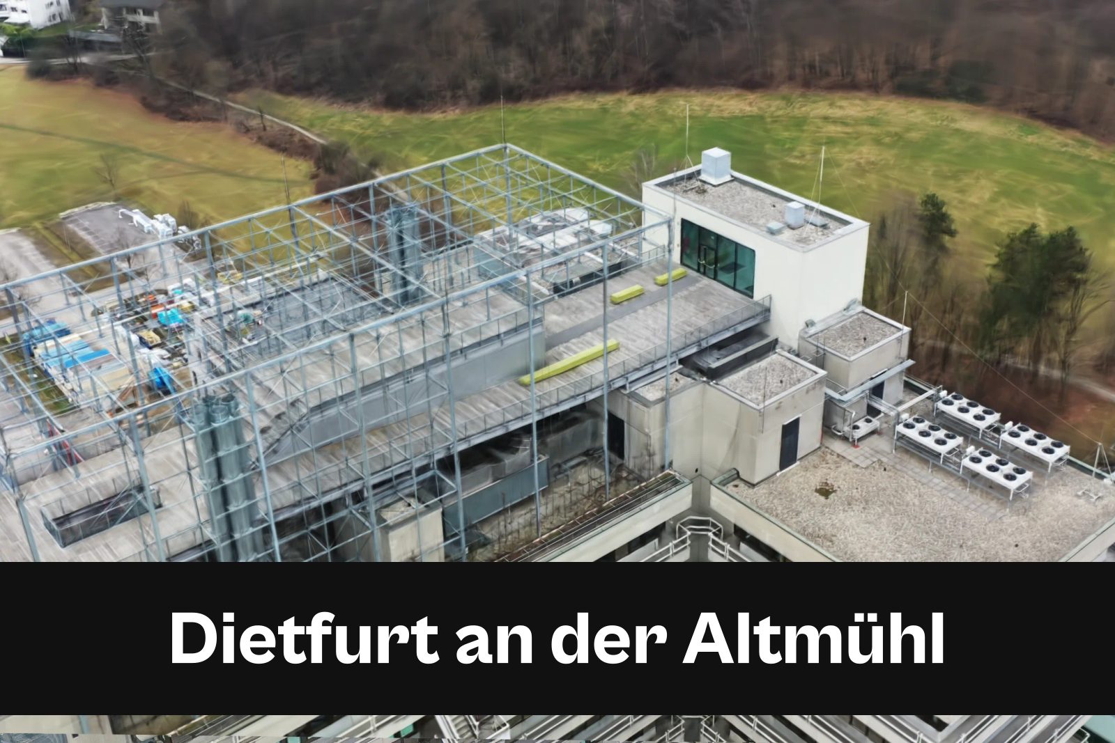 Fotorealistisches 3D-Modell als Gaussian Splat aus Drohnenaufnahmen in Dietfurt an der Altmühl mit Standort-Badge