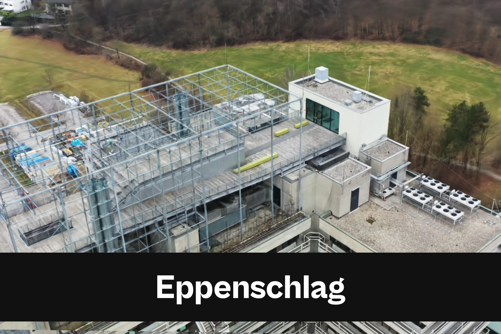 Fotorealistisches 3D-Modell als Gaussian Splat aus Drohnenaufnahmen in Eppenschlag mit Standort-Badge
