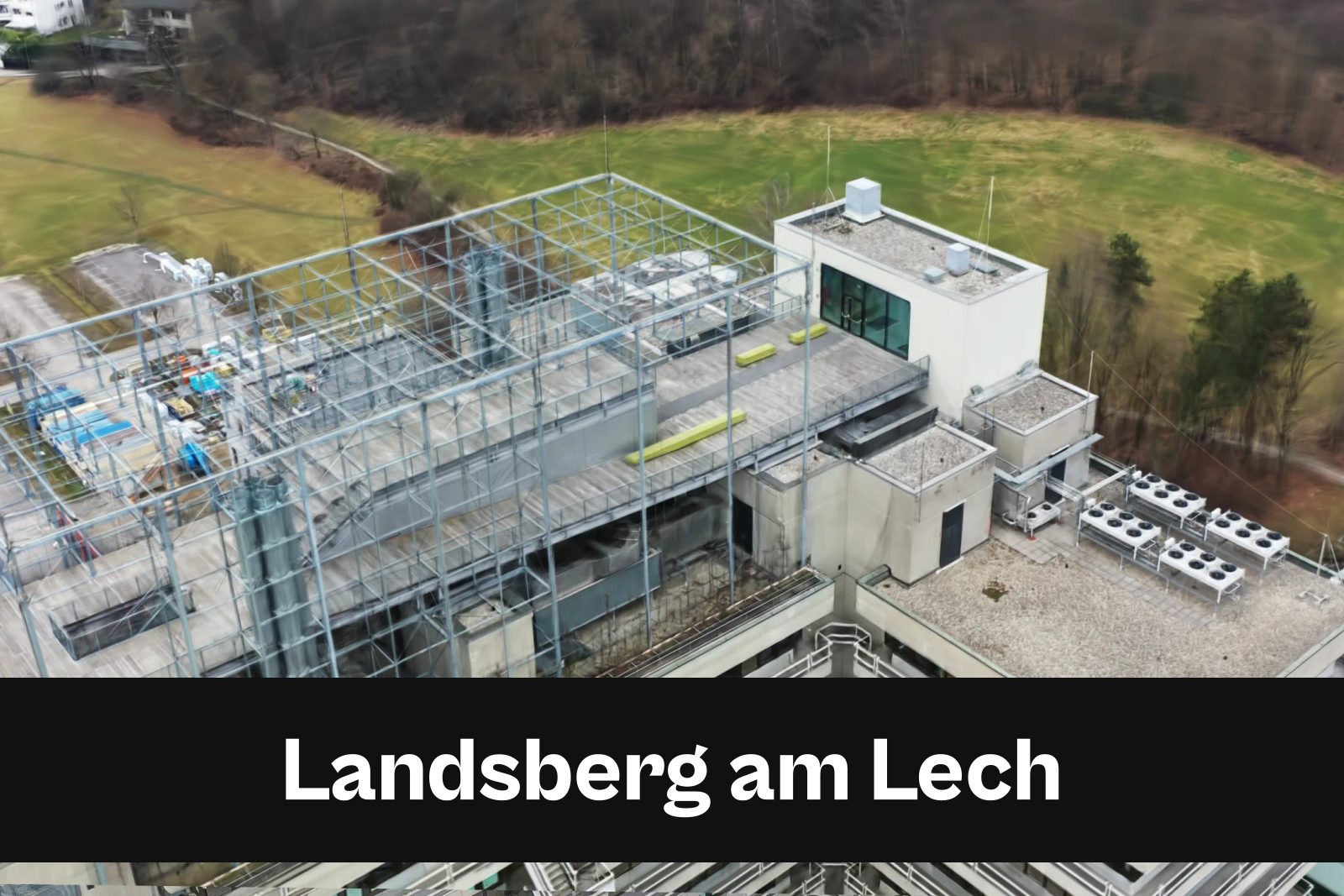 Fotorealistisches 3D-Modell als Gaussian Splat aus Drohnenaufnahmen in Landsberg am Lech mit Standort-Badge