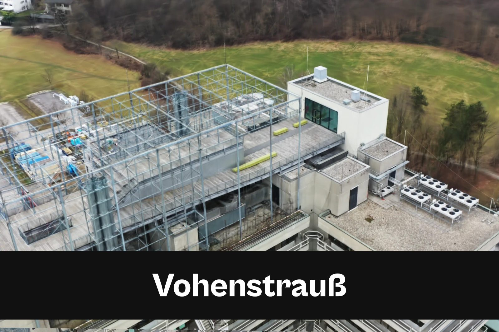 Fotorealistisches 3D-Modell als Gaussian Splat aus Drohnenaufnahmen in Vohenstrauß mit Standort-Badge